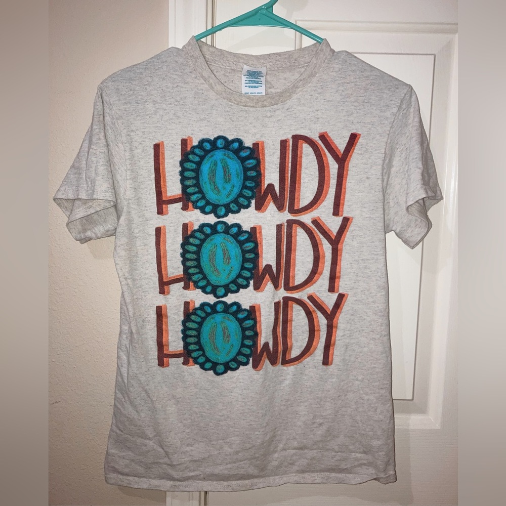 Howdy Howdy Howdy graphic Tee size small